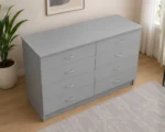 Chest of 4+4 Drawers - Stylish Wooden Storage Drawers - Designer Bedroom Chest - Image 3