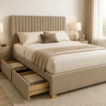 King Size Divan Bed - with Drawers - King Size Divan Bed Frame – Mattress & Storage Included