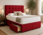 Modern King Size Divan Bed Frame – Premium Bed With Mattress - Image 2