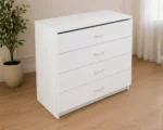 Modern Wooden Drawers - Premium Storage Cabinet - Chest Of 4 Drawers - Image 5