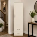 Luxury One Door Wardrobe with Two Drawers