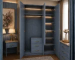 3 Door Wardrobe with 3 Drawers - Modern Bedroom Storage Wardrobe - Image 3