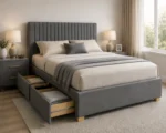 Divan Double Bed - Double Divan Bed with Mattress Included – Modern Storage - Image 2
