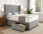 Double Divan Bed with Storage Drawers - Double Bed With Matress - Image 4
