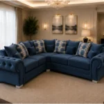 Verona Family Corner Sofa – Verona Fabric Corner Sofa -  5 Seater Corner Sofa