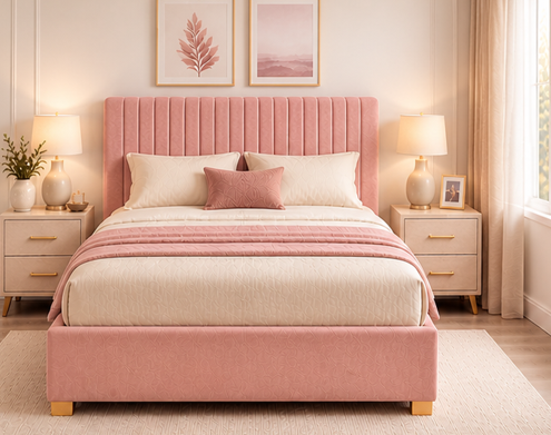 ewfewew Double Divan Bed with Storage Drawers - Double Bed with Mattress – Stylish Divan Storage Bed - Image 1