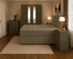 Family Bedroom Package - Double Bed - 4 Door Wardrobe With Full Length Mirrors And Bottom Drawers - Two Bedside Tables - Image 3