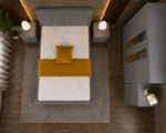 Luxury Double Bed Furniture Set – Six Door Wardrobe with Two Full Length Mirrors & Four Bottom Drawers – Chest of Five Drawers with Two Bed Side Tables - Image 3