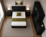 Master Bedroom Collection - Double Bed - 4 Door Wardrobe With Two Mirror Doors - Four Bottom Drawers - Bedside Table Pair - Image 3
