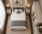 Luxury Double Bed Furniture Set – Four Door Wardrobe with Four Bottom Drawers – Chest of Five Drawers with Two Bedside Tables - Image 2