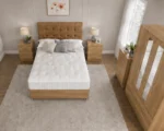 Premium Oak Bedroom Set with Chest of Drawers & Side Tables, Wardrobe - Image 3