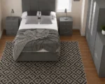 Complete Bedroom Storage Bundle - Double Bed - 4 Door Wardrobe With Two Mirrors - Four Drawer Base - Image 4