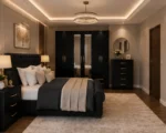 Deluxe Double Bed Bedroom Suite - Six Door Wardrobe With Four Drawer - Chest of Five Drawers With Two Bed Side Table - Image 2