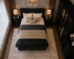 Deluxe Double Bed Bedroom Suite - Six Door Wardrobe With Four Drawer - Chest of Five Drawers With Two Bed Side Table - Image 6
