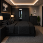 Modern Luxury Bedroom with 5-Door Wardrobe