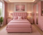 Minimalist Bedroom Interior with 5-Door Wardrobe
