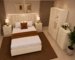 Luxury Bedroom Furniture Collection - Double Bed - 2 Door Mirror Wardrobe With Bottom Drawer - Chest of Five Drawers - Two Bedside Tables - Image 5