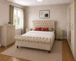 Double Bed Furniture Set - Six Door Wardrobe With Four Drawer - Chest of Five Drawers With Two Bed Side Table - Image 2