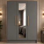 Modern 3 Door Wardrobe Storage Cabinet for Bedroom - Luxury 3 Door Mirror Wardrobe
