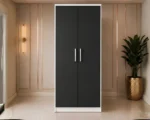 Classic 2 Door Wardrobe – Perfect for Modern Homes - Deluxe Two Door Wooden Wardrobe