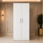 Premium Bedroom 2 Door Wardrobe – Stylish & Durable with white colors