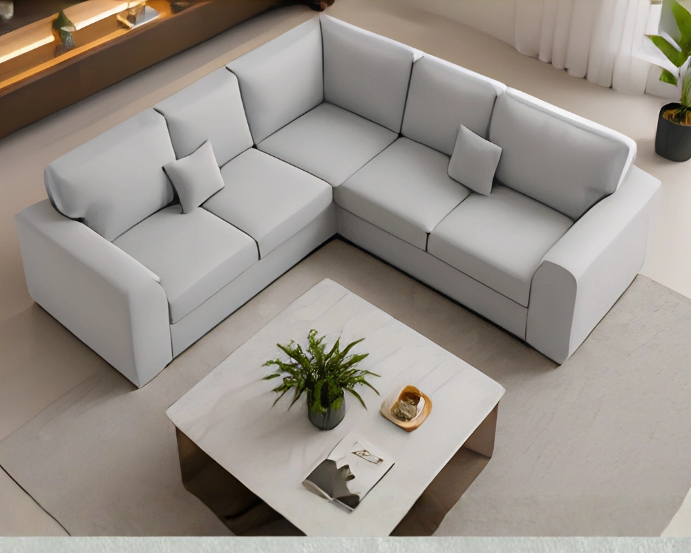 Dylan Sofa UK Designer Fabric Sofa Dylan Modern Corner 5 Seater Leather Sofa – Luxury Dylan 5-Seater Corner Sofa - Image 1