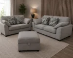 Dylan 3+2 Seater Sofa Set - Modern sofa set in grey colour - Image 3