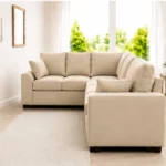 Beige 5-Seater L-Shaped Corner Sofa – Dylan 5-Seater Sofa - New sofa in beige colour