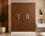 3 Door Wooden Wardrobe for Modern Homes - Wardrobe with Spacious Hanging - Image 2