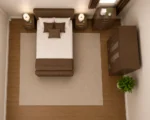 Complete Double Bed Furniture Package With Four Door Wardrobe With Two Mirror - Chest of Five Drawers With Two Bed Side Table - Image 3