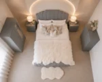 Premium King Size Bedroom Set with 4 Door Wardrobe With Four Drawer - Chest of Five Drawers With Two Bed Side Table - Image 2