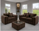 Brown Lilly 3+2 Sofa Set - Luxury Lilly 3+2 Sofa Set - Lilly Luxury 3+2 Seater Sofa Set – Modern & Comfortable Design