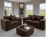 Brown Lilly 3+2 Sofa Set - Luxury Lilly 3+2 Sofa Set - Lilly Luxury 3+2 Seater Sofa Set – Modern & Comfortable Design - Image 5