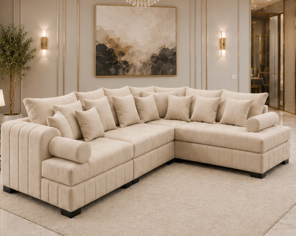Lilly Chic 4-Seater Sofa Lilly Premium 5 Seater Corner Sofa - Lilly 5 Seater Corner Sofa - Image 1
