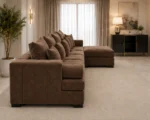 Lilly Brown 5 Seater Corner Sofa - Lilly Elegant Corner Sofa - Image 2