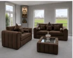 Brown Lilly 3+2 Sofa Set - Luxury Lilly 3+2 Sofa Set - Lilly Luxury 3+2 Seater Sofa Set – Modern & Comfortable Design - Image 3