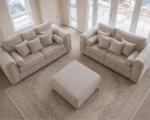 Lilly 3+2 Seater Sofa Set - Cream Colour Lilly 3+2 Seater Sofa Set - Image 2