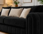 Lilly 3+2 seater sofa-Modern - Black Lilly 3+2 Sofa Set - Image 4