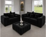 Black Lilly 3+2 Sofa - Lilly Sofa 3+2 Seater