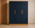 Modern 3 Door Wardrobe with 3 Drawers - Elegant Modern 3 Door Wardrobe