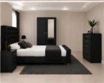 Premium Double Bed Collection - 2 Door Mirror Wardrobe With Bottom Drawer - Five Drawer Chest - Two Bedside Tables - Image 4
