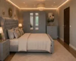 Complete King Size Bed Furniture Package - with Four Door Wardrobe With Four Drawer - Chest of Five Drawers With Two Bed Side Table - Image 6