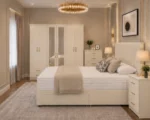 Complete Bedroom Furniture Set - King Size Bed - Six Door Wardrobe - Five Drawer Chest - Two Nightstands - Image 3