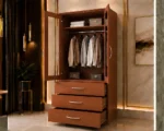 Two Door Wardrobe - Two Door Wardrobe with 2 Mirrors and 3 Drawers - Image 5