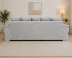 4 Seater Corner Sofa – Shannon Luxury Grey Leather 4 Seater Sofa - Image 4