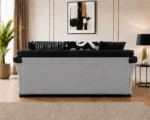 Luxury Light Grey Shannon Sofa – Stylish 3 Seater Living Room Furniture - Image 4