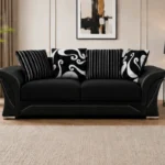 Shannon Luxury 3 Seater Sofa – Black Modern Premium Living Room Sofa