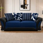 Modern Shannon Blue 3 Seater – Luxury Comfortable Sofa