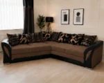 Premium Brown Shannon Corner Sofa - Shannon Elegant 5 Seater L Shape Sofa - Image 2