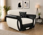 Off White 1 Seater Shannon Sofa – Elegant Living Room Furniture - Stylish Shannon Accent Chair - Image 2